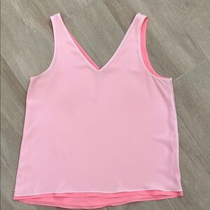 Pink V-Neck Women's Top